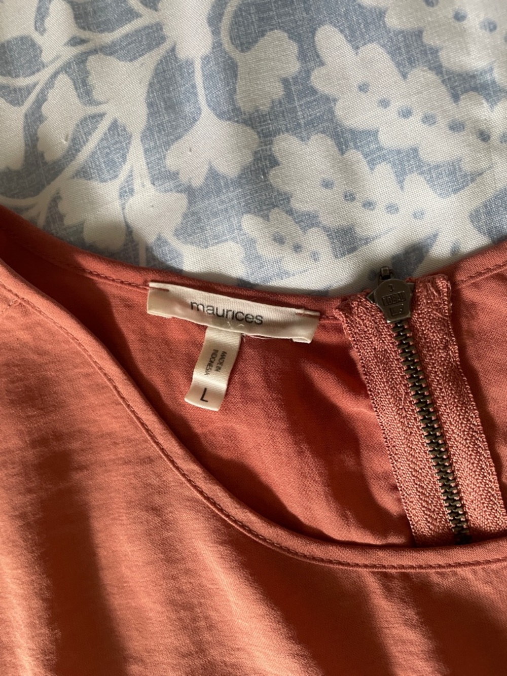 Maurices Burnt Orange Short-Sleeve Blouse - Picture 4 of 8
